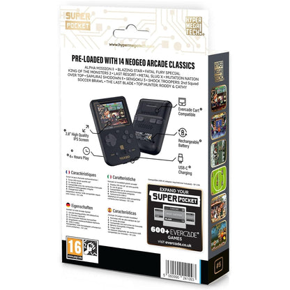 Super Pocket (NeoGeo® Edition) - Console Portatile con 14 giochi Arcade classici