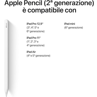 Apple Pencil 2 Generazione Penna per iPad  Pro  / Air / Mini * - MU8F2ZM/A