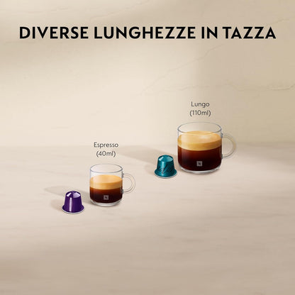 De'Longhi Inissia XN1005 Macchina da Caffè Espresso Regolabile a Capsule Nespresso - Rosso (Ruby Red)