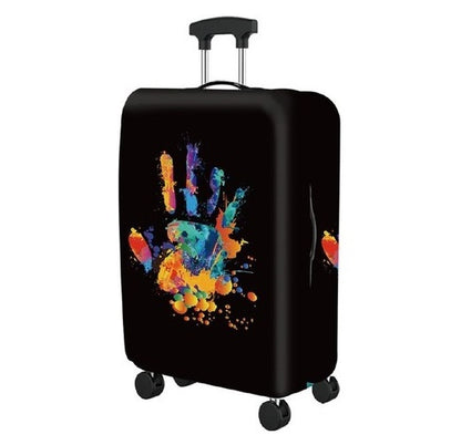 Copri Valigia da Viaggio Tg.L Copertura Elastica per Trolley Coperchio Custodia Bagaglio (Vari Colori e Fantasie)