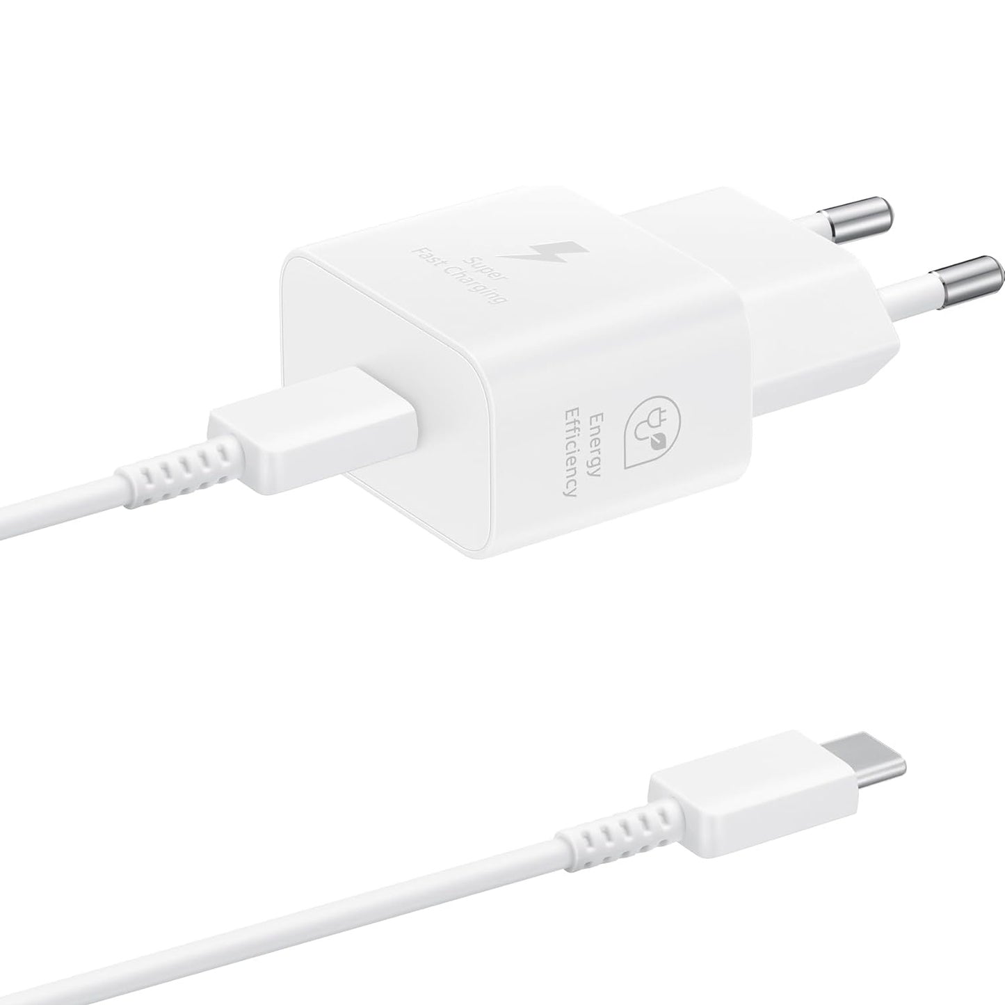 Samsung EP-T2510X Caricatore Originale da 25W, Porta USB-C (con Cavo), Bianco