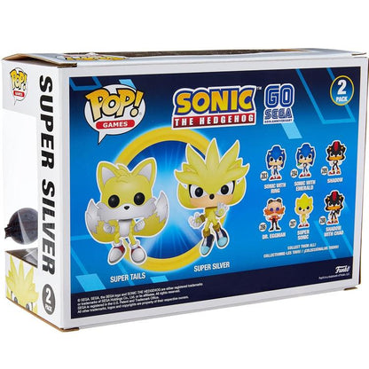 Funko Pop Games Sonic - Super Tails E Super Silver 2 Pack Gico Vinyl Figure Film