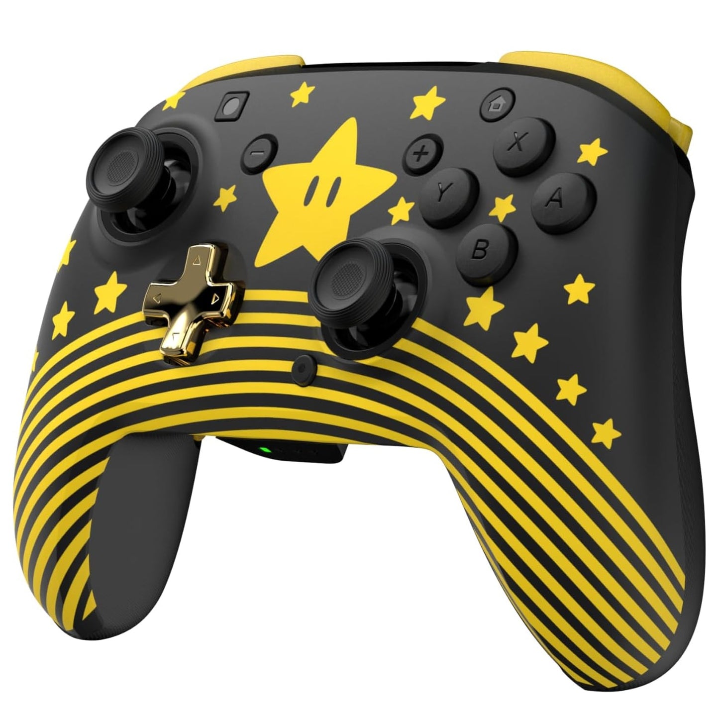 Turtle Beach - Rematch - Super Mario (Mario Star) Glow In the Dark - Controller da gaming wireless per Nintendo Switch 2, Funziona anche con Nintendo Switch/Oled/Lite - Pulsante C non disponibile.