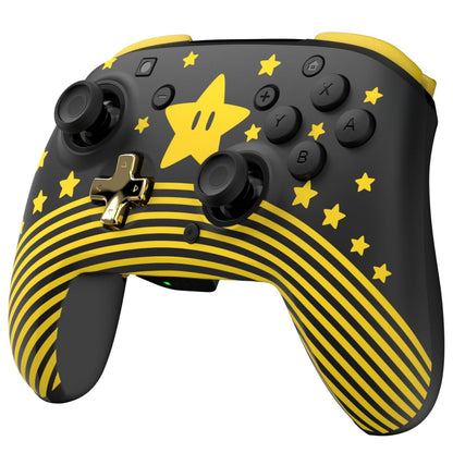 Turtle Beach - Rematch - Super Mario (Mario Star) Glow In the Dark - Controller da gaming wireless per Nintendo Switch 2, Funziona anche con Nintendo Switch/Oled/Lite - Pulsante C non disponibile.