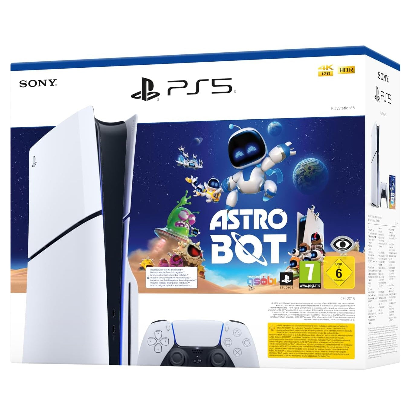 Sony Console PS5 Slim con Lettore 1TB White (Bundle Playstation 5 +  ASTRO BOT)