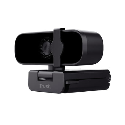 Trust Tanor 1080p Webcam PC con Microfono, Web Camera PC USB con Filtro Privacy, Fuoco Fisso 30 FPS, Plastica Riciclata 85%, Videocamera Full HD per Laptop Desktop Mac Windows Skype Zoom Teams