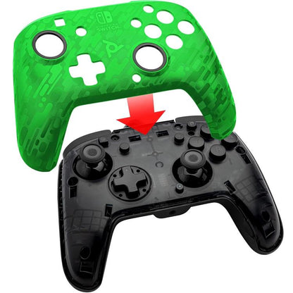 Pdp Controller Wired Nintendo Switch Con Cavo Cablato Faceoff Deluxe Audio Green