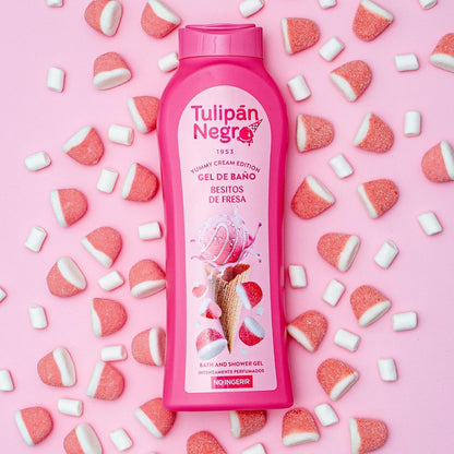 Tulipan Negro Shower Gel Bagno Doccia (Besitos alla Fragola) Bagnoschiuma 650ML