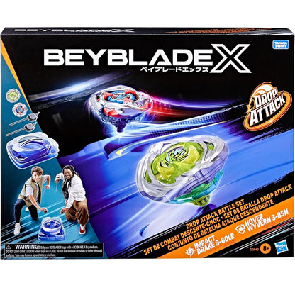 Hasbro - Beyblade X (X-Drop Battle Set da Combattimento) Battle Beystadium + 2 Trottole