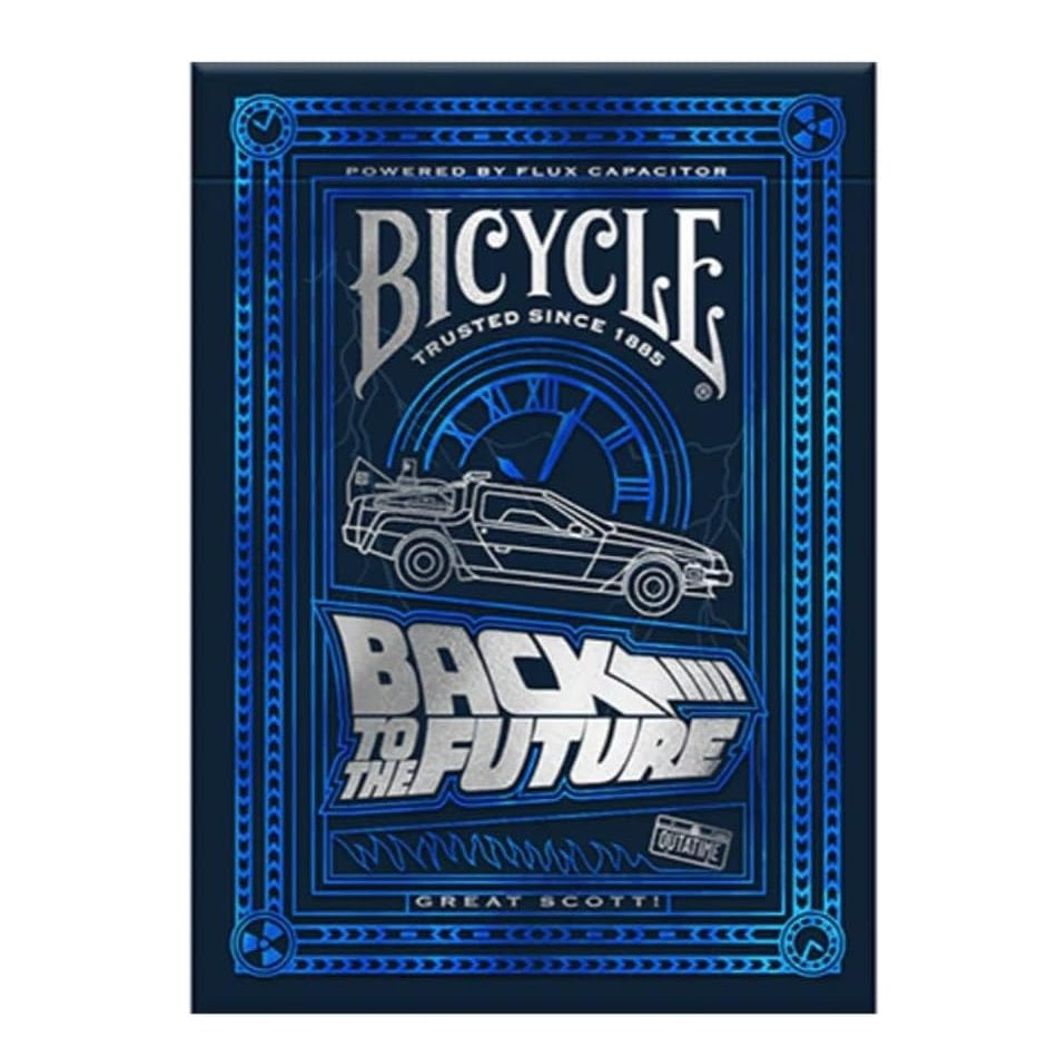 Bicycle - Back to The Future - Playing Cards - Mazzo di Carte da Collezione, Poker, Magia e Cardistry basato sul famoso film Ritorno al Futuro