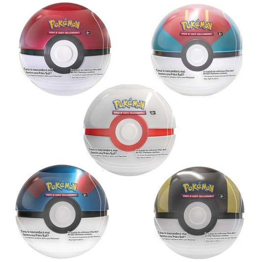 Pokemon Poké Ball Tin (Settembre 2023) Tgc Pokeball Gcc Gioco Carte Ita 1 Random