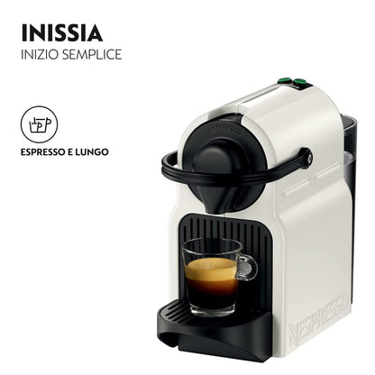 De'Longhi Inissia XN1001 Macchina da Caffè Espresso Regolabile a Capsule Nespresso - Bianco (White)