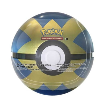 Pokemon Poké Ball Tin (Best Of 2021) Tgc Gcc Card Carte Ita (Sfera A24 Blu/Oro)