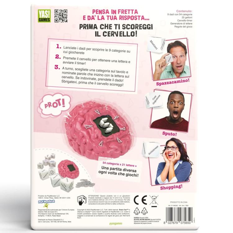 Rocco Giocattoli (Brain Fart) Yas! - Gioco Di Società Da Tavolo Party Games 14+