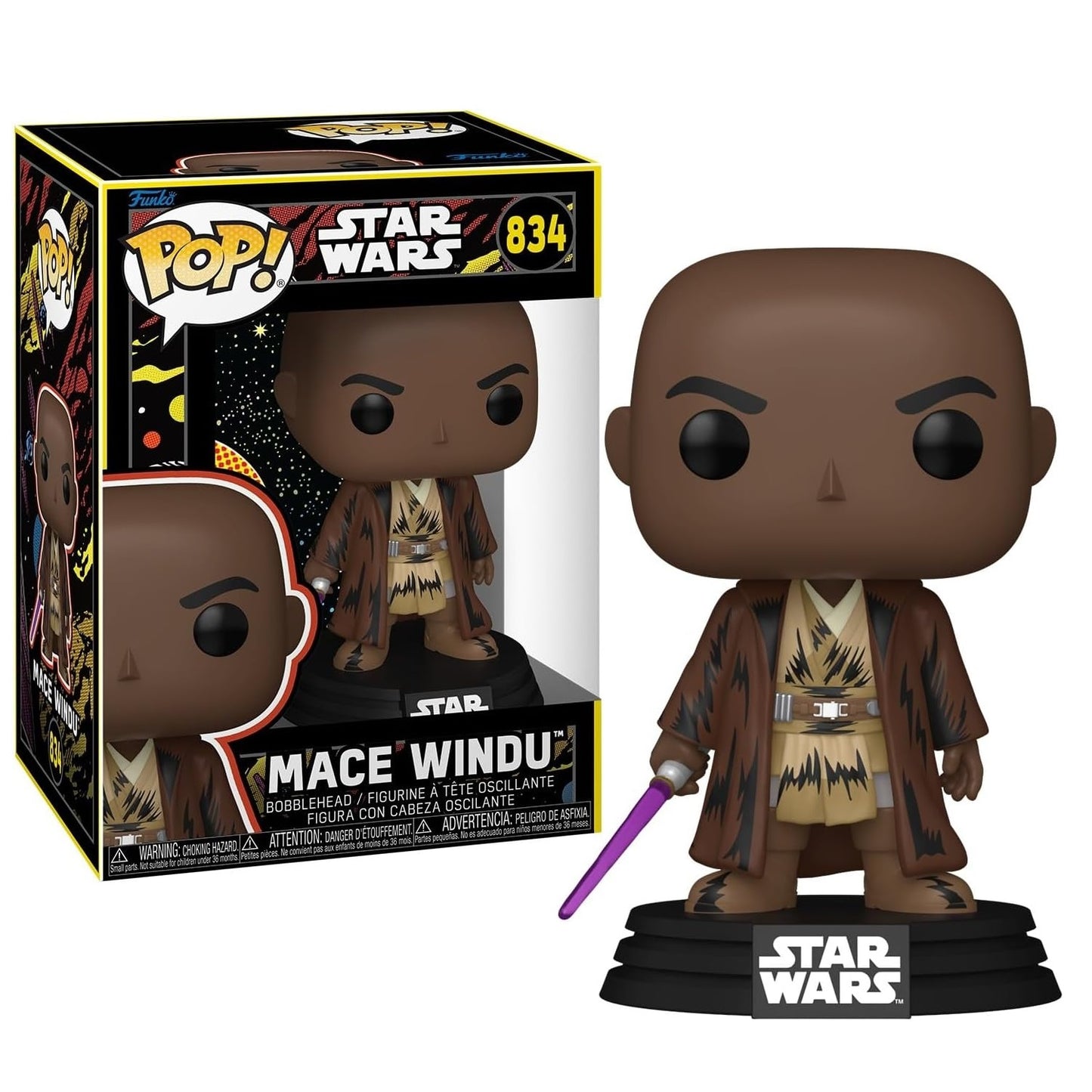 Funko Pop! Star Wars May The Force (834) Mace Windu - Vinyl Action Figure 9cm