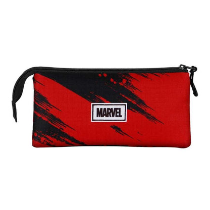 Marvel Astuccio Triplo (Deadpool) Bad - Disney Portapastelli Rosso Scuola Unisex