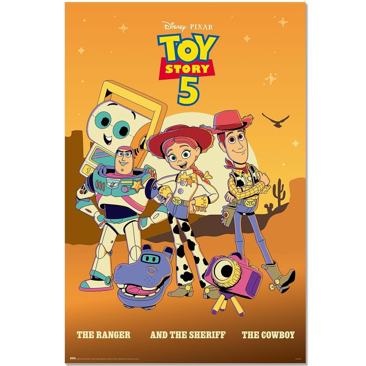 Maxi Poster - Disney Pixar (Toy Story 5) #1 - Animation da Parete per Cameretta Bambini Nerd Incorniciabile 91x61 cm