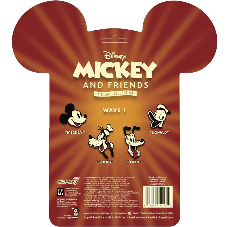 Super7 Disney Mickey & Friends Pippo "Goofy" Action Reaction Figure Topolino 9Cm