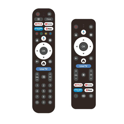 Graetz Smart Tv 24" HD Led Google Tv - DVB-T2-S2-C (220v / 12v con Cavo incluso) CI+ - 2 Telcomandi con Funziona Vocale - Ideale per Camper Barca Hotel - GR24G1300