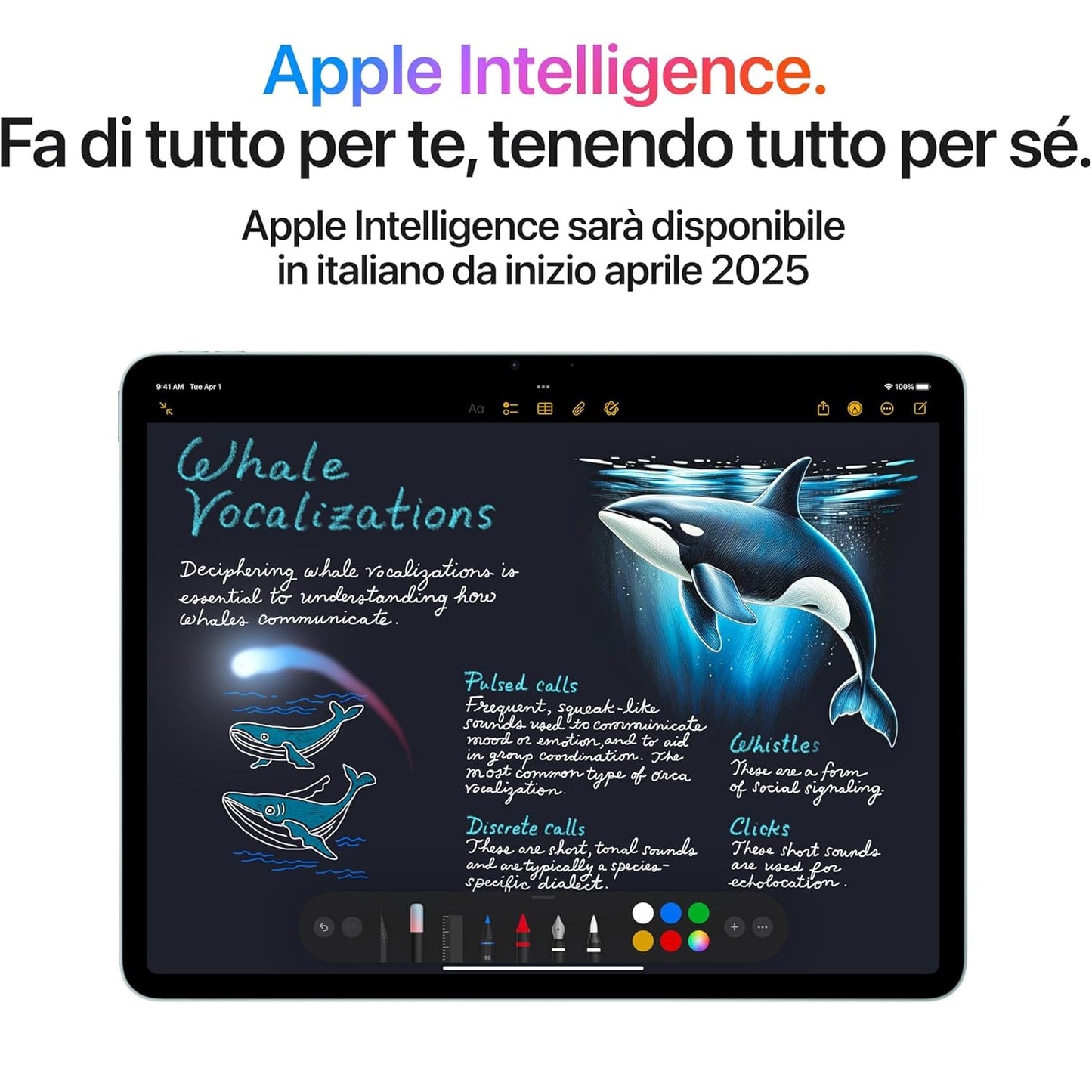 Apple iPad Air 2025 7Gen 11" 128 GB M3 Sideral Grey ITA MC9W4TY/A (Grigio siderale)