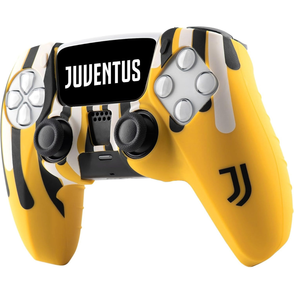 Cover Controller Dualsense Playstation 5 - Skin Juventus (Paint Bleed) Guscio Silicone PS5