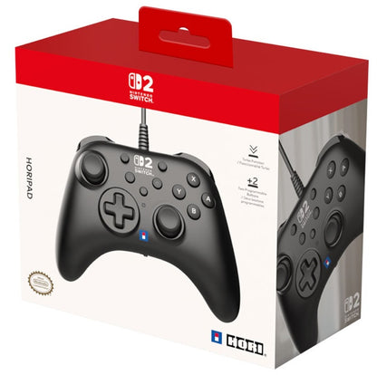 Hori Horipad (Black) Controller Wired Cablato Nintendo Switch - Switch 2 - PC
