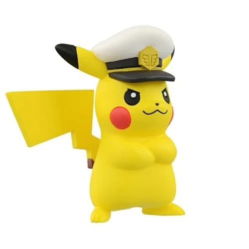 Takara Tomy: Pokèmon Moncolle - Monster Collection MS-12 (Captain Pikachu) Small Figure da Collezione 4 cm