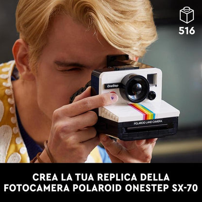 Lego - Ideas 21345 Fotocamera Polaroid Onestep Sx-70 Costruzioni Vintage 516Pz