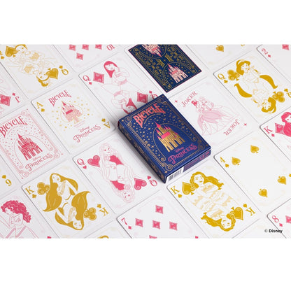 Bicycle - Disney (Princess Pink and Navy) Playing Cards - Mazzo di Carte da Collezione, Poker, Magia e Cardistry basato sul famoso film di Animzione Disney Principesse (1 Mazzo RANDOM)