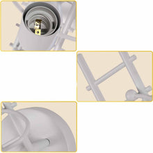 Universo - Applique da Parete Decorativo a Forma di Omino - Lampada da Muro in Metallo con Attacco E27 per Arredo Casa Soggiorno Ingresso (Omino sulla Scala Bianco)