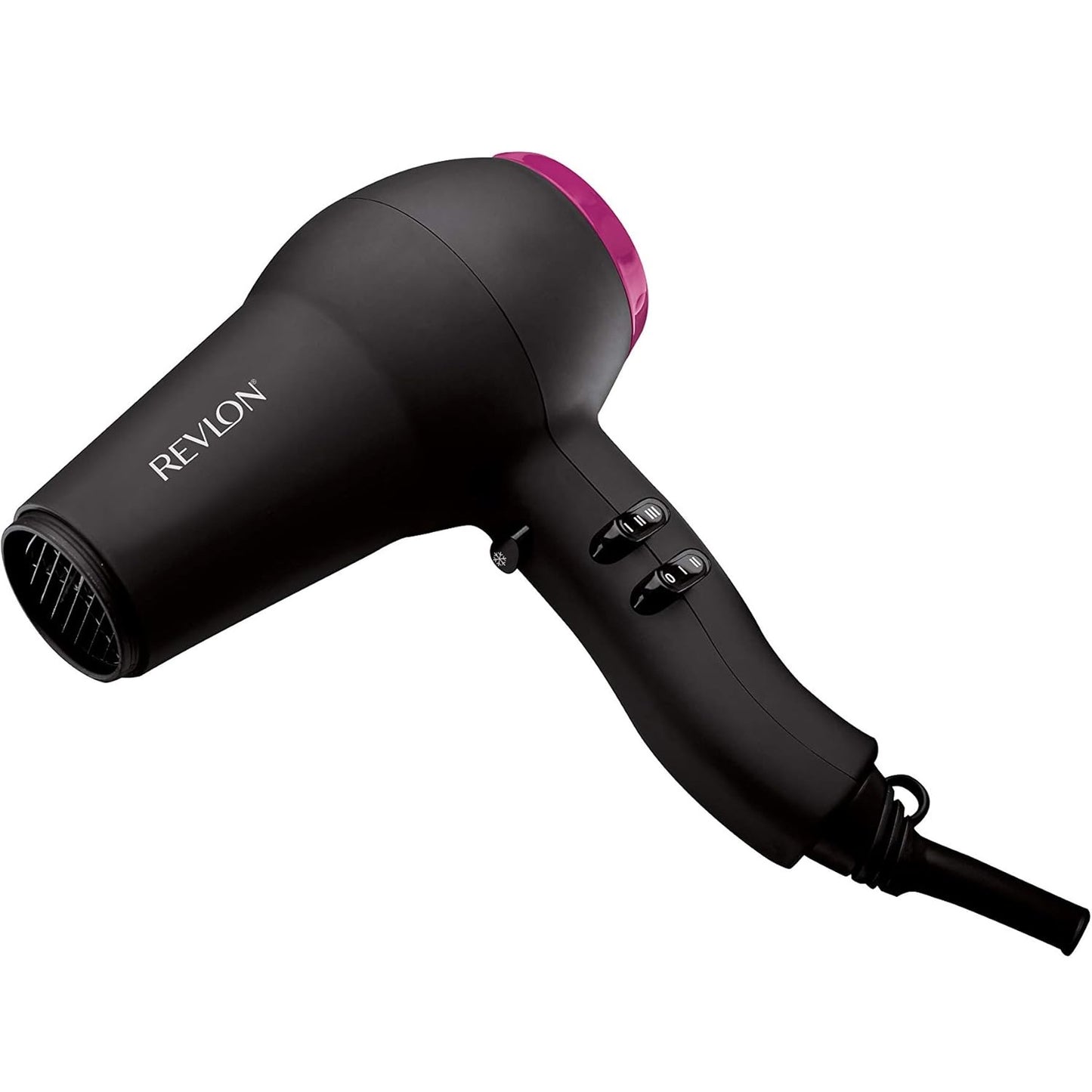 Revlon Asciugacapelli Fast Light Hair Dryer 2000W Potente - Phon con Diffusore per styling, 3 livelli di Riscaldamento e Potenza Nero