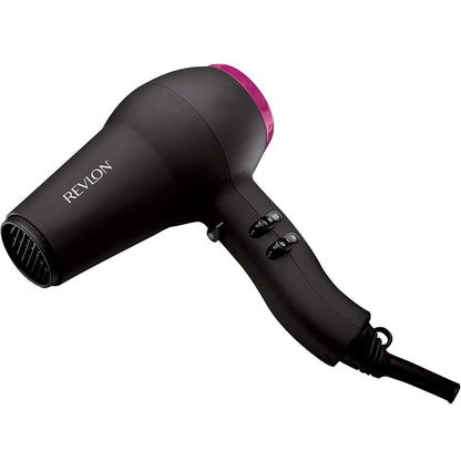 Revlon Asciugacapelli Fast Light Hair Dryer 2000W Potente - Phon con Diffusore per styling, 3 livelli di Riscaldamento e Potenza Nero
