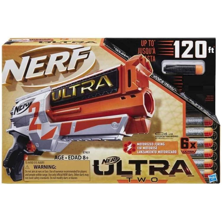 Hasbro - Nerf Ultra Two Pistola Giocattolo Fucile Motorizzato 6X Spara Dardi 25M