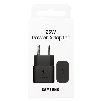 Samsung Caricatore Originale 25W USB-C Type-C Caricabatterie Fast EP-2510N Nero