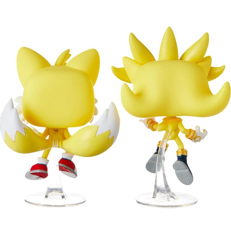 Funko Pop Games Sonic - Super Tails E Super Silver 2 Pack Gico Vinyl Figure Film