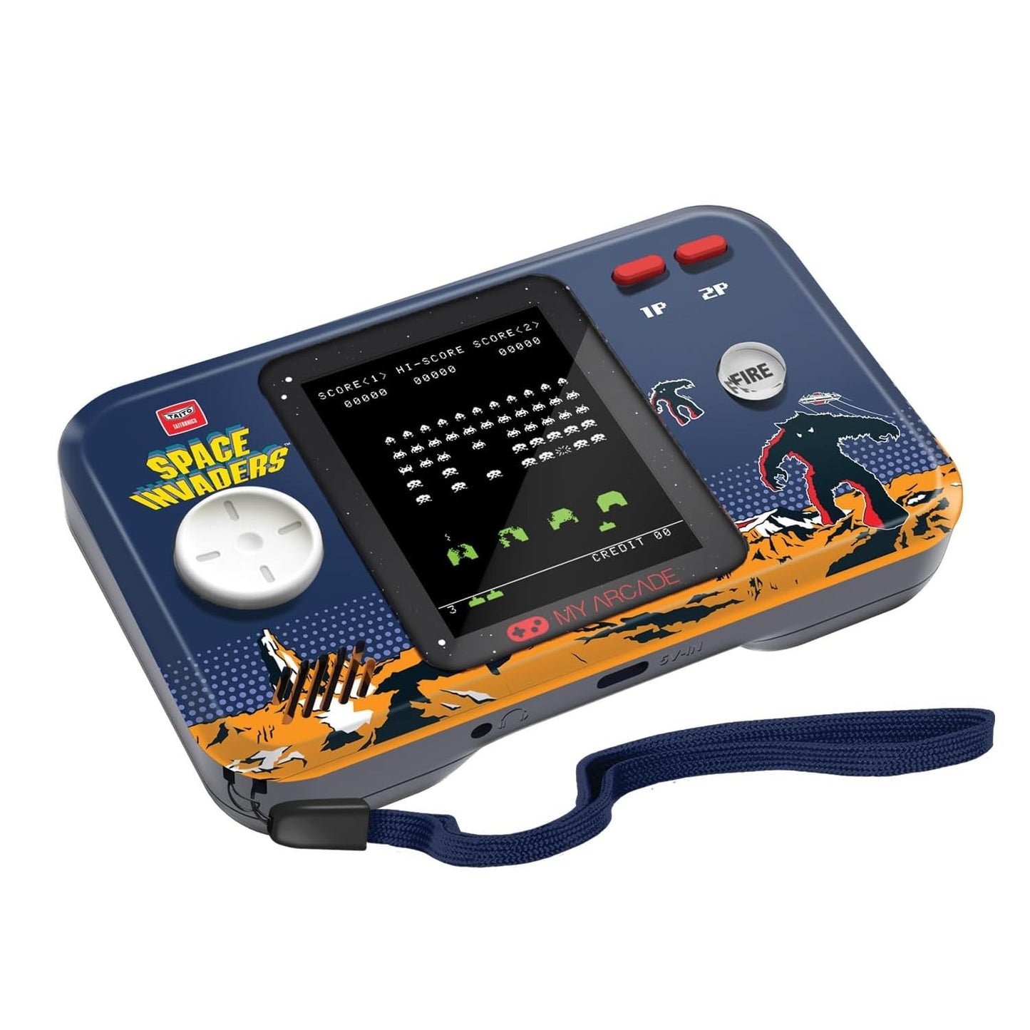 My Arcade Portable Pocket Player Pro (Space Invaders™) Console Portatile Retro Game Taitronics