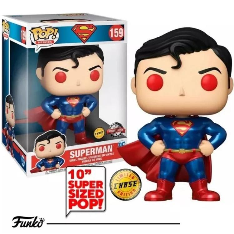 Funko Pop Heroes Dc Comics 159 Superman (Chase) 25Cm Special Edition Statuetta