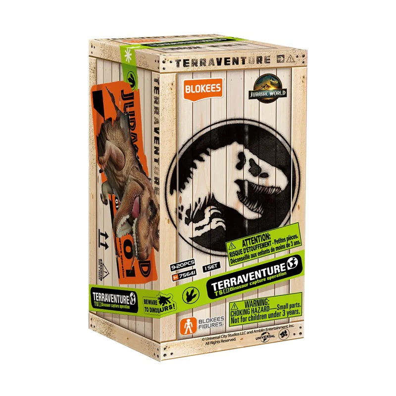 Blokees - Welcome to Jurassic World: Terraventure TS01 - Dinosaur Capture Operation 12 Designs - 12 Action Figure (BOX INTERA) 75641