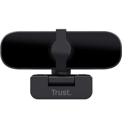 Trust Tanor 1080p Webcam PC con Microfono, Web Camera PC USB con Filtro Privacy, Fuoco Fisso 30 FPS, Plastica Riciclata 85%, Videocamera Full HD per Laptop Desktop Mac Windows Skype Zoom Teams