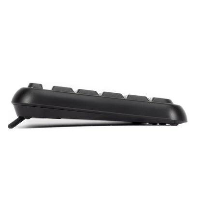 VulTech KM-811W Kit Tastiera e Mouse Wireless con Clic Silenziosi, Layout Italiano QWERTY Compatta, Tastierino Numerico, 12 Tasti Multimediali, Protezione Liquidi,PC/Mac/Linux - Nero