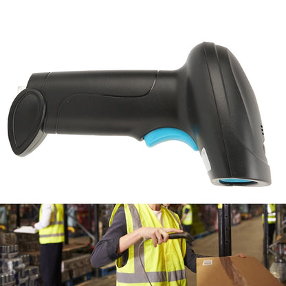 Pistola Barcode Wireless USB Laser Lettore Scanner con Luce Led per illuminare Codice a Barre 1D/2D/QR Code