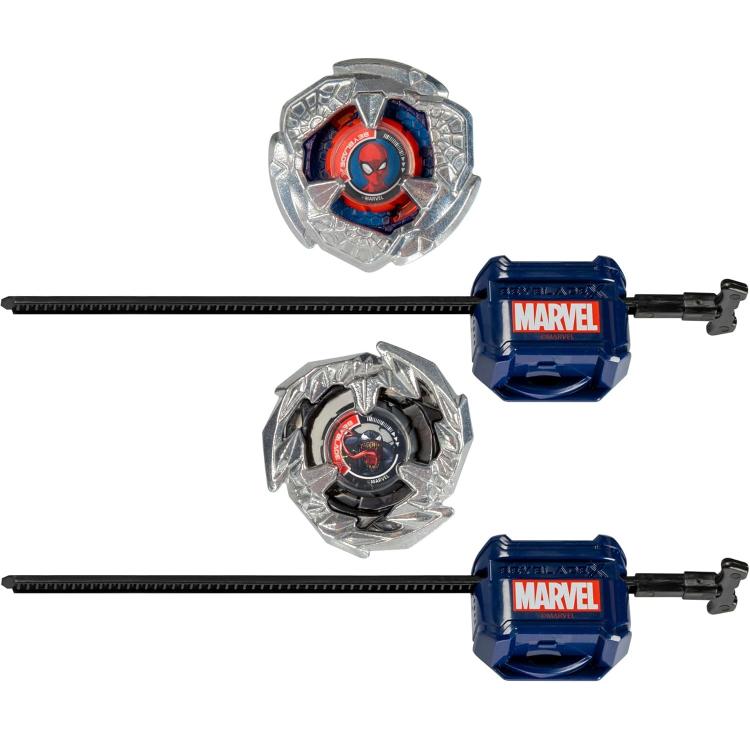 Hasbro - Beyblade X Marvel Confezione 2 Trottole Spider-Man 3-60F Vs Venom 3-80N