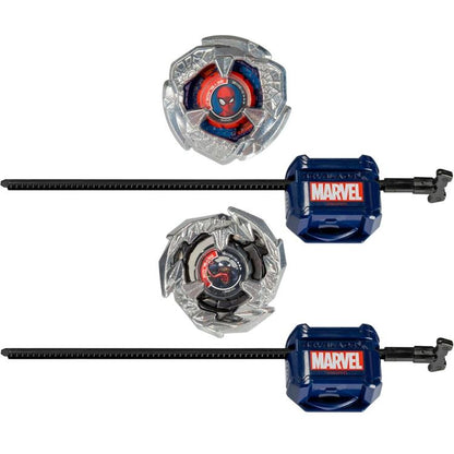 Hasbro - Beyblade X Marvel Confezione 2 Trottole Spider-Man 3-60F Vs Venom 3-80N