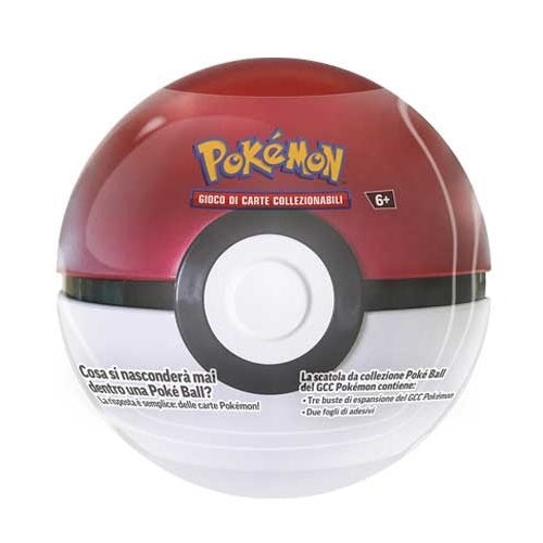 Pokemon Poké Ball Tin (Best Of 2021) Tgc Gcc Carte Ita (Sfera D23 Rossa/Bianca)