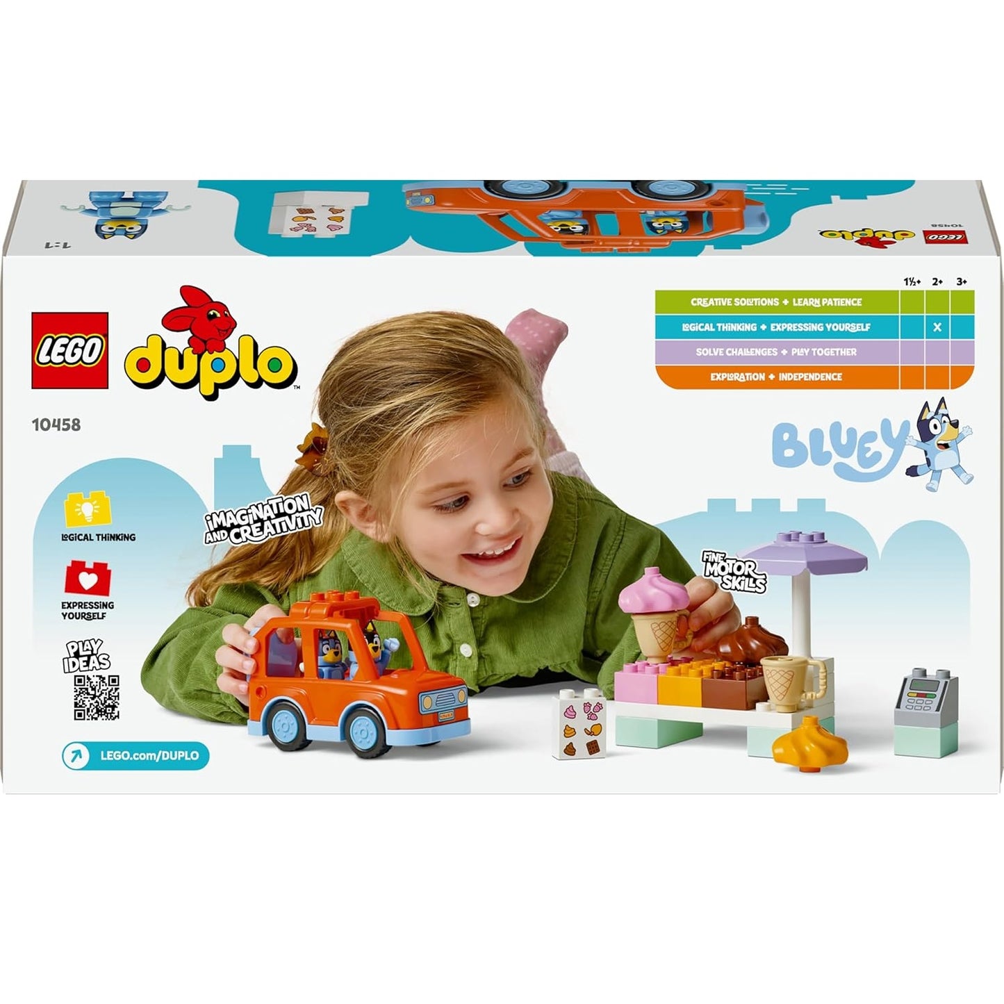 Lego - Duplo 10458 Bluey (Visita alla Gelateria di Bluey) Figure Costruzioni 22pz (2+)