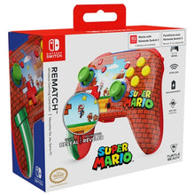 Turtle Beach - Rematch - Super Mario (Mario Bricks) Design lenticolare - Controller da gaming wireless per Nintendo Switch 2, Funziona anche con Nintendo Switch/Oled/Lite - Pulsante C non disponibile.