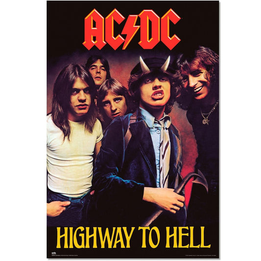 Maxi Poster Rock: AC DC (Highway to Hell) Incorniciabile Gruppo Erik 91x61 cm