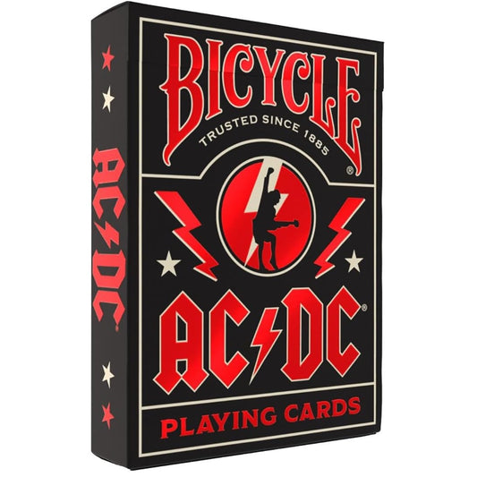 Bicycle - Rock (AC/DC) Playing Cards - Mazzo di Carte da Collezione, Poker, Magia e Cardistry basato sul famoso gruppo Musicale Rockstar