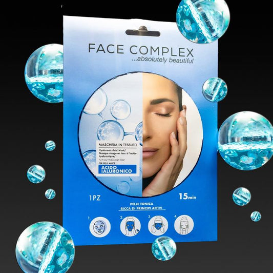 Face Complex Maschera In Tessuto Viso Anti Rughe Tonificante | Acido Ialuronico