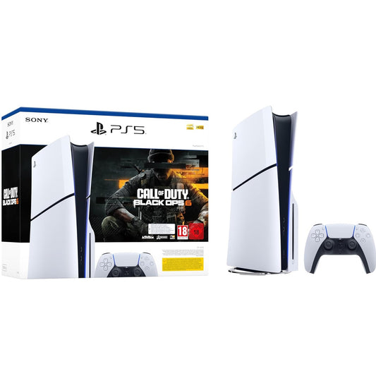 Sony Console PS5 Slim con Lettore 1TB White (Bundle Playstation 5 +  Call of Duty: Black Ops 6)